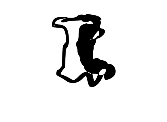 Cheesy Gooey Melting Mono Letter SVG for Crafts