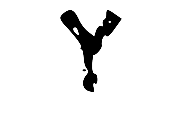 Decaying Rotten Mono Letter Y: A Unique Graphic for Crafts