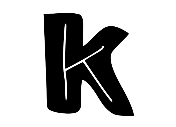 Funky Bold Skeleton Letter K: A Graphics Gem for Crafts