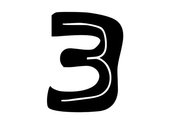 Funky Bold Skeleton Number 3: A Perfect Fit for Creative Crafts