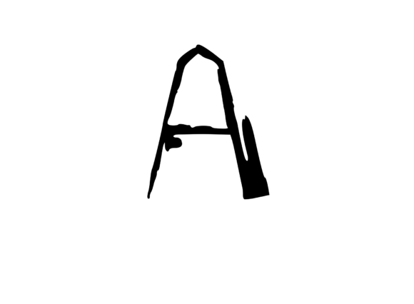 High Tek Grunge Mono Letter a: A Bold Choice for Graphics and Crafts