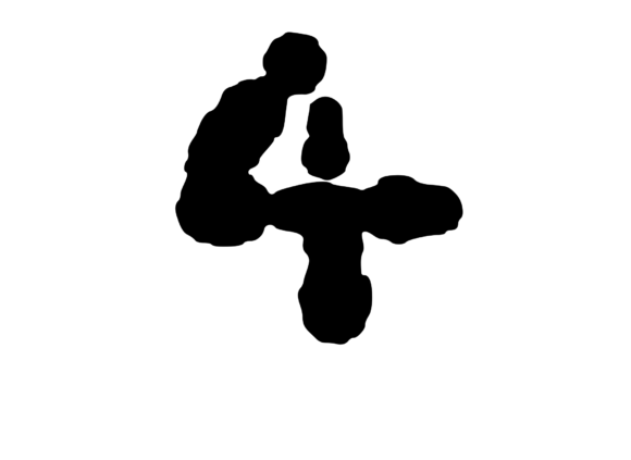 Ink Blot Stain Mono Number 4: A Versatile Embroidery Design