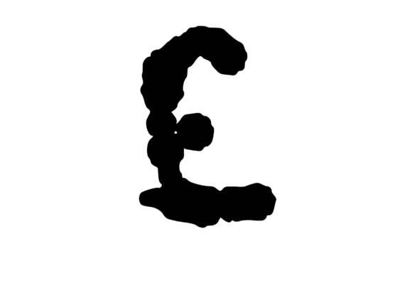 Ink Blot Stain Mono Symbol: A Unique Asset for Crafts & Graphics
