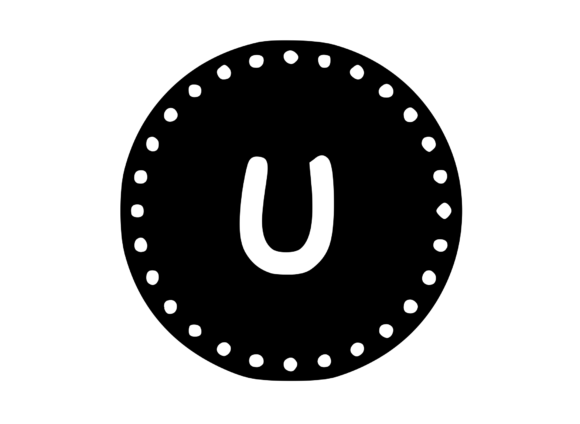 Review: Mono Minted Gold Coin Letter SVG U for Crafts