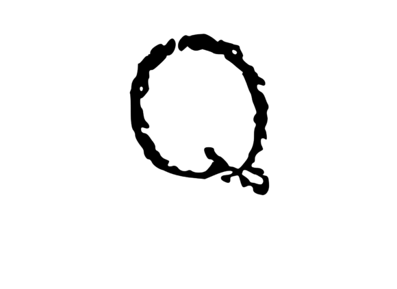 Scratched Mono Textured Q: A Bold Choice for Crafts and Graphics