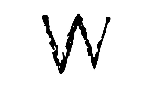 Scratched Mono Textured W: A Unique Graphics Asset for Crafts