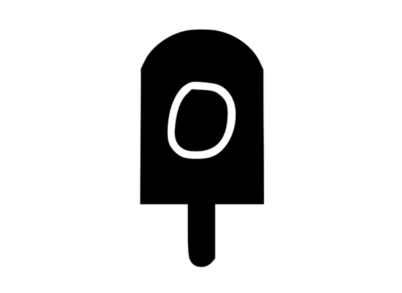 Sweet Summer Ice Lolly Mono: A Refreshing Graphics Asset for Crafts