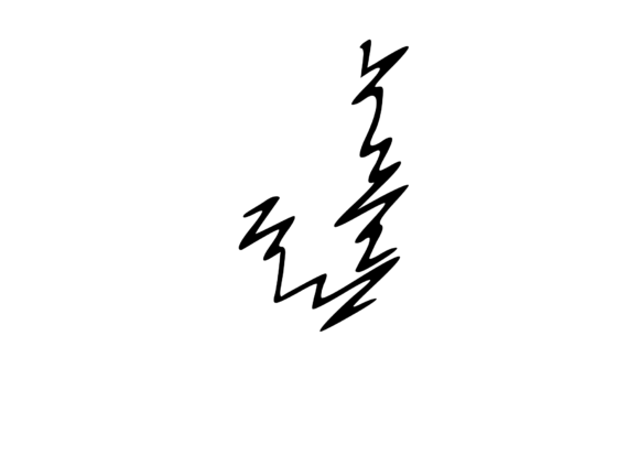 Zapped Comic Shocked Mono Letters J for Graphics & Crafts