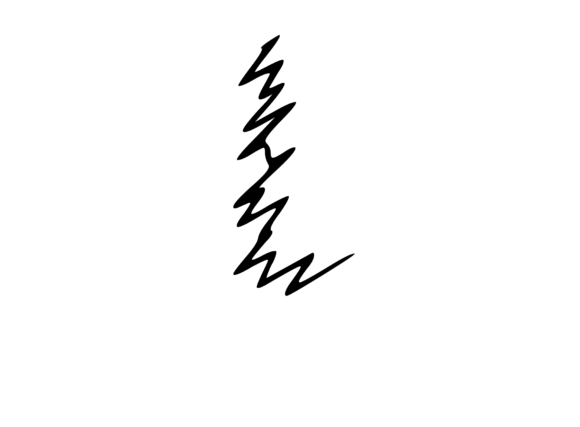 Zapped Comic Shocked Mono Letters L: Graphics & Crafts