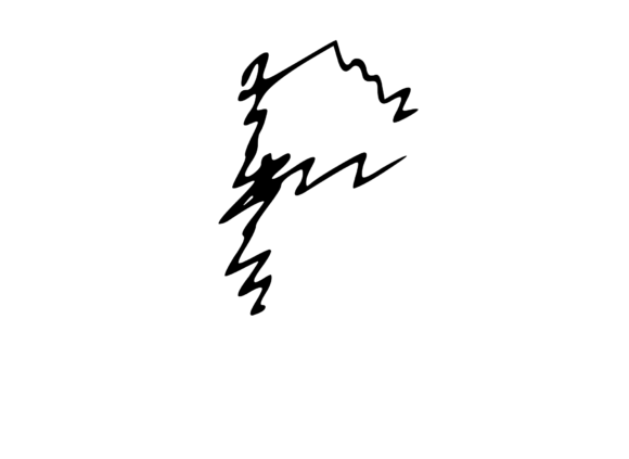 Zapped Comic Shocked Mono Letters P: Graphics for Crafts